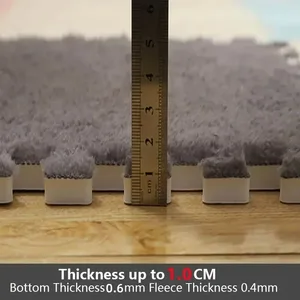 INS Patchwork Schaumstil Plüsch Teppiche, Kissenfenster, ausschnittliche Teppiche, Zimmerteppiche, Kopffreiheit und Waschen, 30*30 cm 10 Hauptverkaufs -Patchwork -Teppich - №1