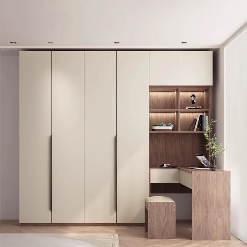 

Wooden Luxurious Wardrobe Modern European Home Organizer Wardrobe Storage Multifunction Armario Multiuso Bedroom Furniture