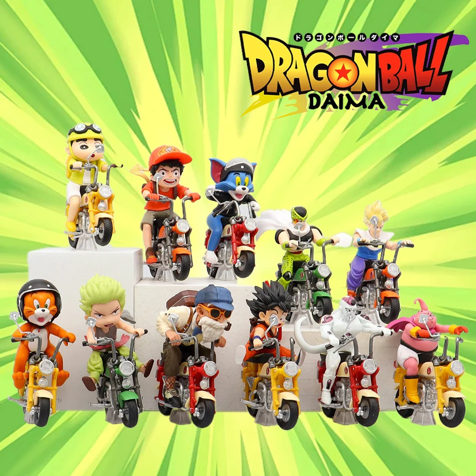 11 أنماط أنيمي قطعة واحدة لعبة دراغون بول زورو لوفي خلية جوكو ركوب الدراجات النارية عمل نموذج لجسم اللعب