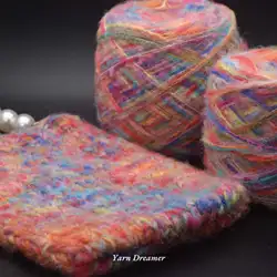 100g Rainbow Color Wool Yarn for Knitting Hand Bag Space dyed yarns for knitting and crochet Fancy Yarn art