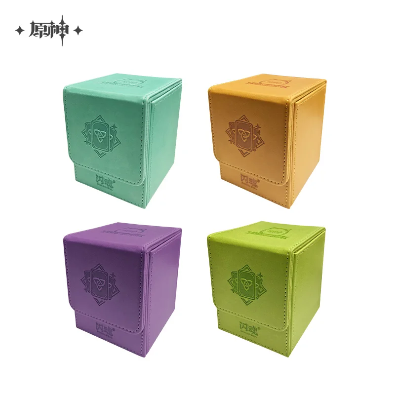 

Официальный MiHoYo Genshin Impact Genius Invokation TCG, художественный держатель для карт, защитный чехол для игровой карты, коробка, подарок фанату