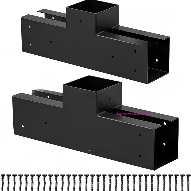 

Sturdy Carbon Steel Pergola Brackets 3 Way Design Suitable for 4x4 Lumber Easy Installation and Secure Attachment