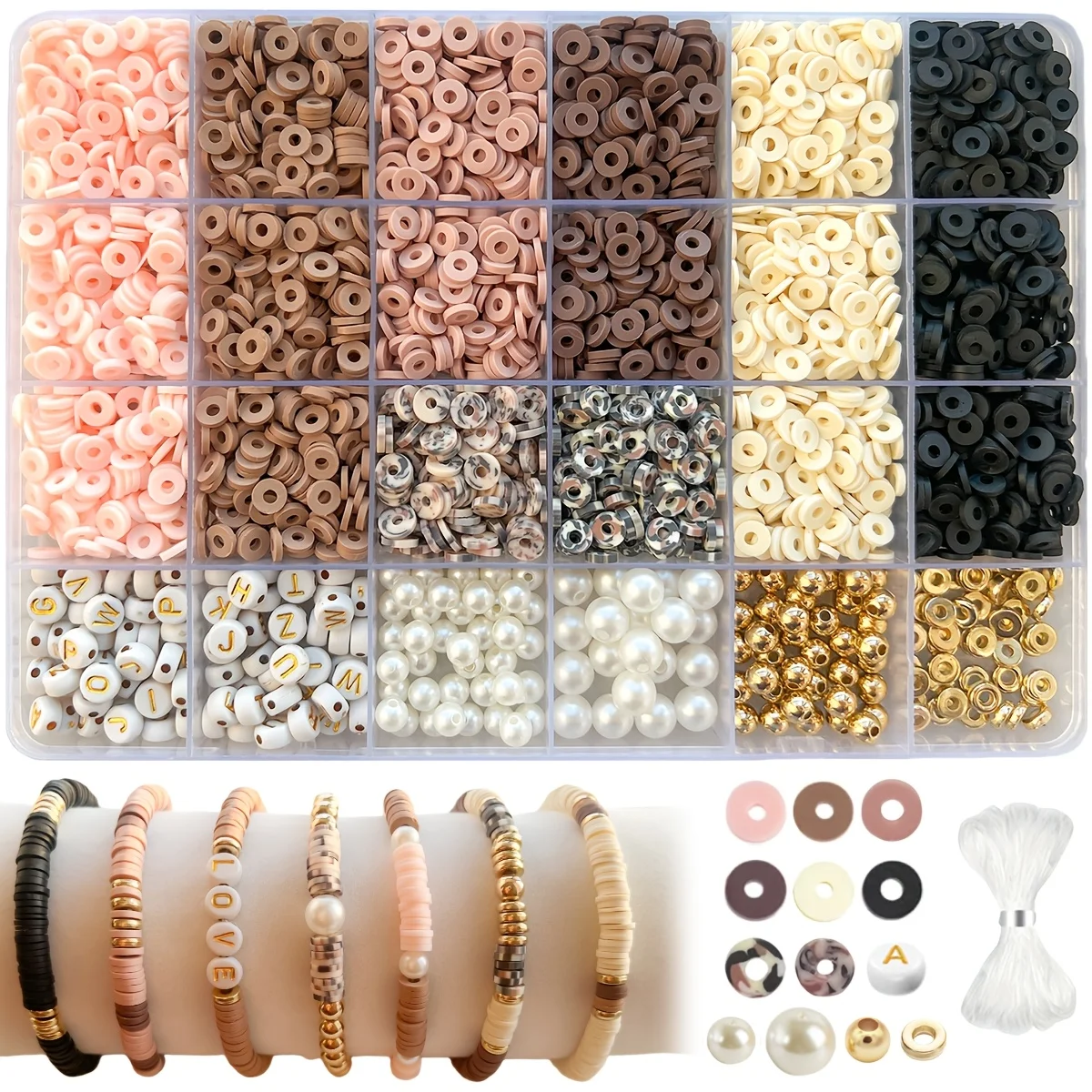 2000Pcs Pink & Brow…