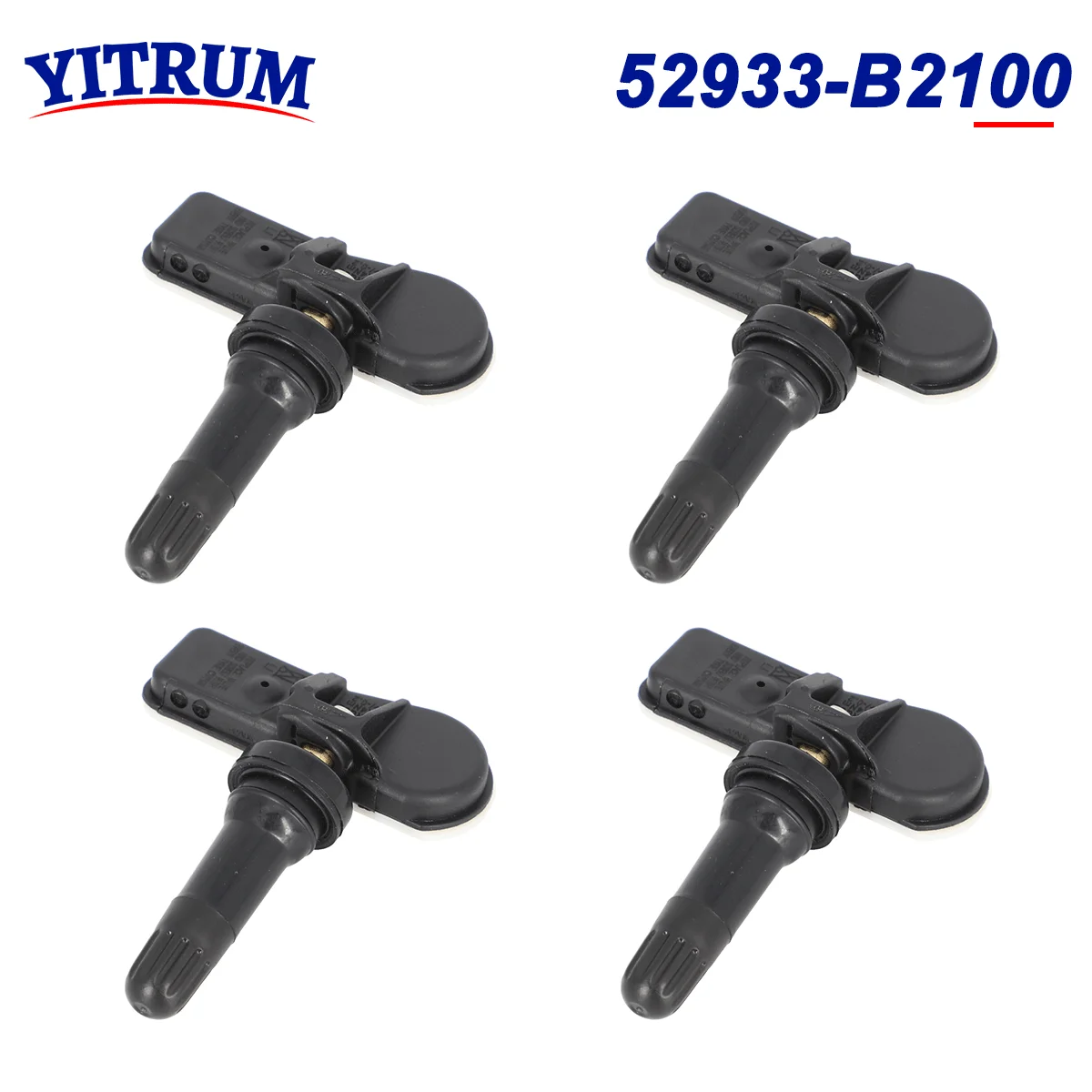 

YITRUM 1/4PCS 52933-B2100 Tire Pressure Sensor For Hyundai Creta Grand i10 KIA Carnival Sedona Soul Soul Electric Soul EV 433MHz