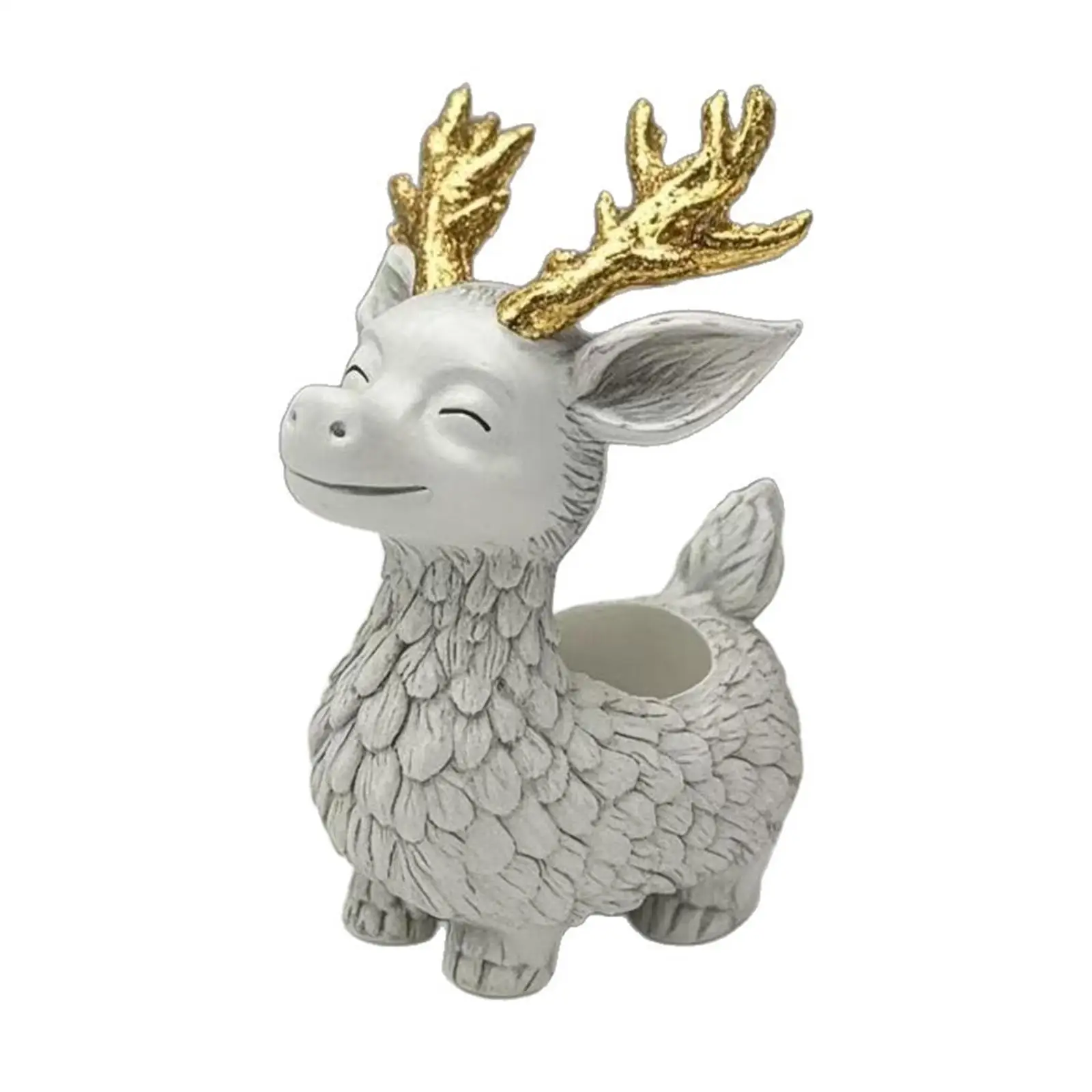 Reindeer Flowerpot Reindeer Succulent Pot for Restaurant Office Backyard