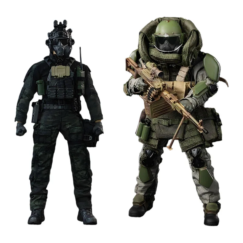 HASUKI Original SALVO SA-01 & SA-02 Black Ops 1/12 Anime Figuras de ação Brinquedos para meninos Presente de Natal Modelo colecionável Ornamentos