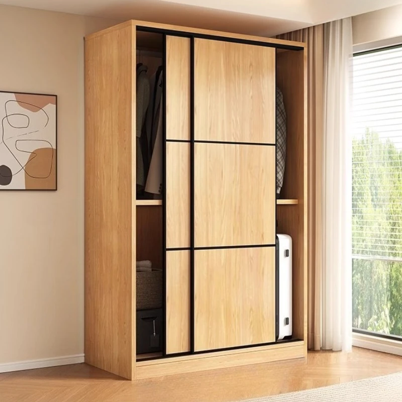 

Organizer Simple Wardrobe Bedroom Storage Aesthetic Modern Nordic Interior Closet Clothes Fashion Display Guarda Roupa Furniture