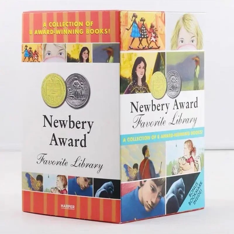 8 Newbery Award books for Most popular Library English reading for children learning