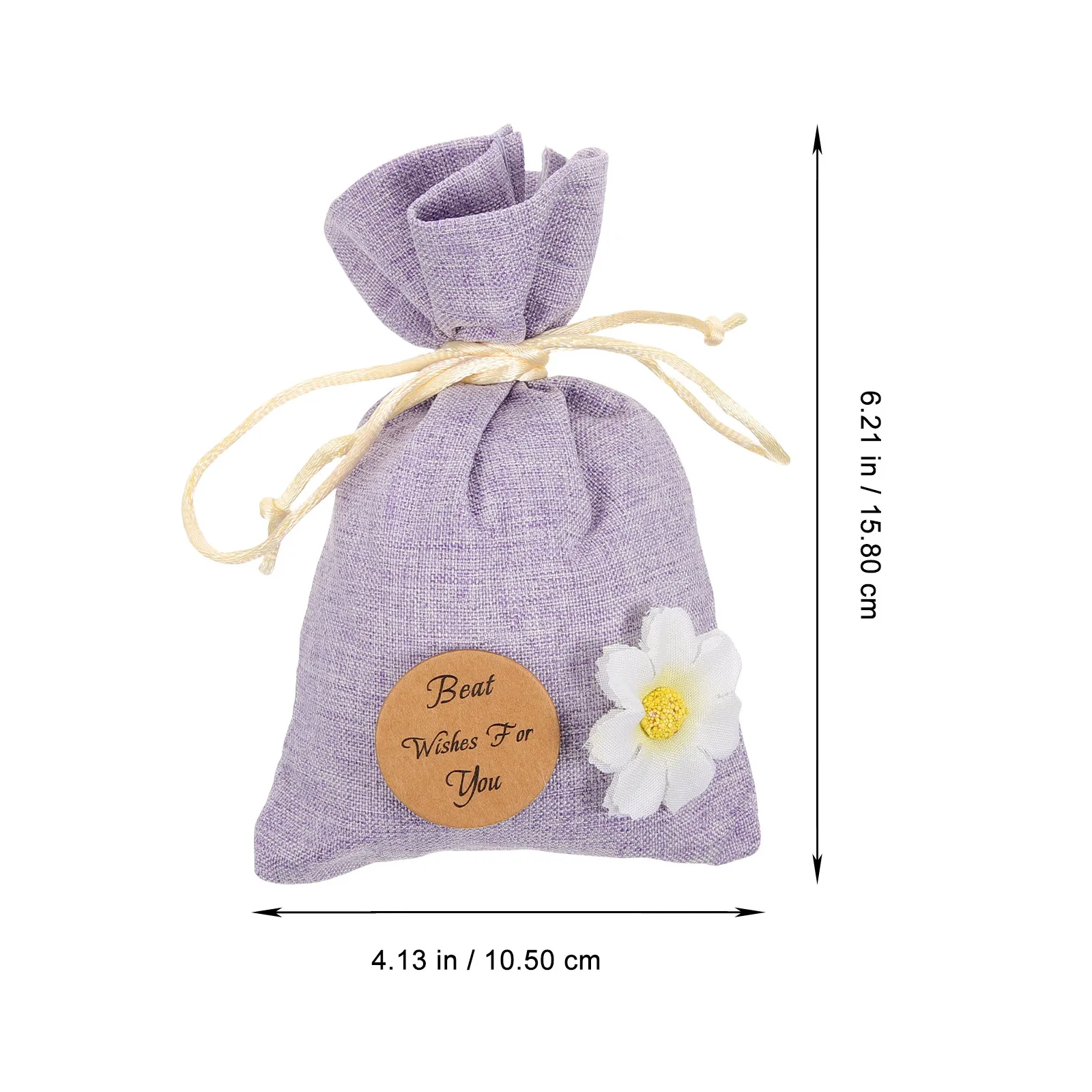 10Pcs Sachet Bag Breathable Wear Resistant Empty Lavender Sachet for Dried Flowers Spices Jewelry Small Gift Packing Pouch
