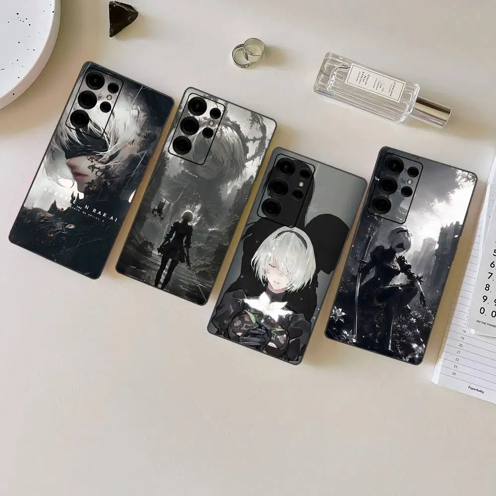 N-NieR-Automata-Game Phone Case For Samsung S 24 Fe 25 Ultra Plus 20 Lite 21 30 22 23 24 22 Ultra 5G Fundas