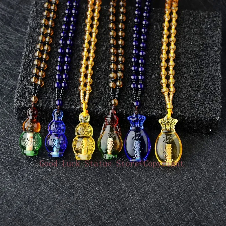 6P Buddhist supply Greco-Buddhist pocket travel Exorcise evil spirit Almighty talisman Shurangama Mantra PING AN Pendant Amulet