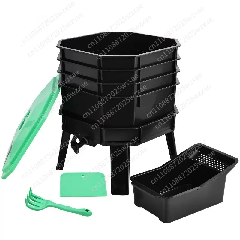 

Earthworm breeding box, kitchen waste, manure fermentation pile, fertilizer box fermentation breeding square tray