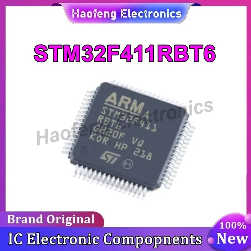 STM32F411RBT6 STM32F411RBT STM32F411RB STM32F411R STM32F411 411RBT6 STM32F41 STM32F STM32 STM ST IC MCU Chip LQFP-64 in stock