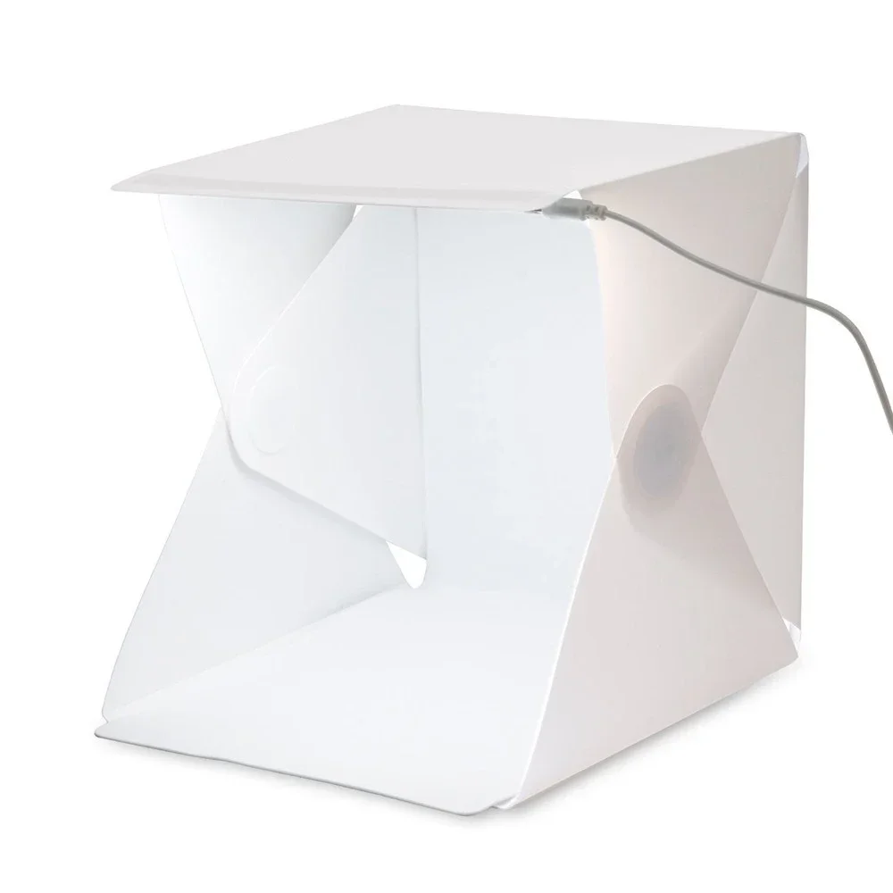 Portable Mini Photo Studio Mini Foldable Softbox Photography Studio With USB LED Light High Lighting Desktop 22*24*24cm