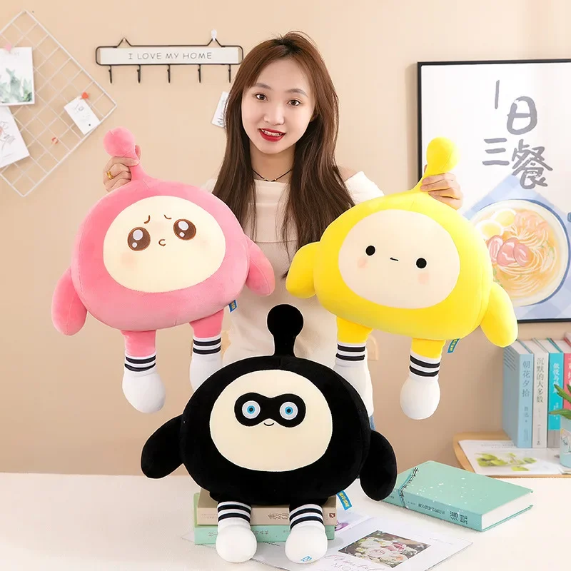 Kawaii Egg Party Oversize peluche bambola peluche bambini morbido cuscino imbottito decorazione della stanza delle bambole regalo di compleanno per ragazze dei bambini