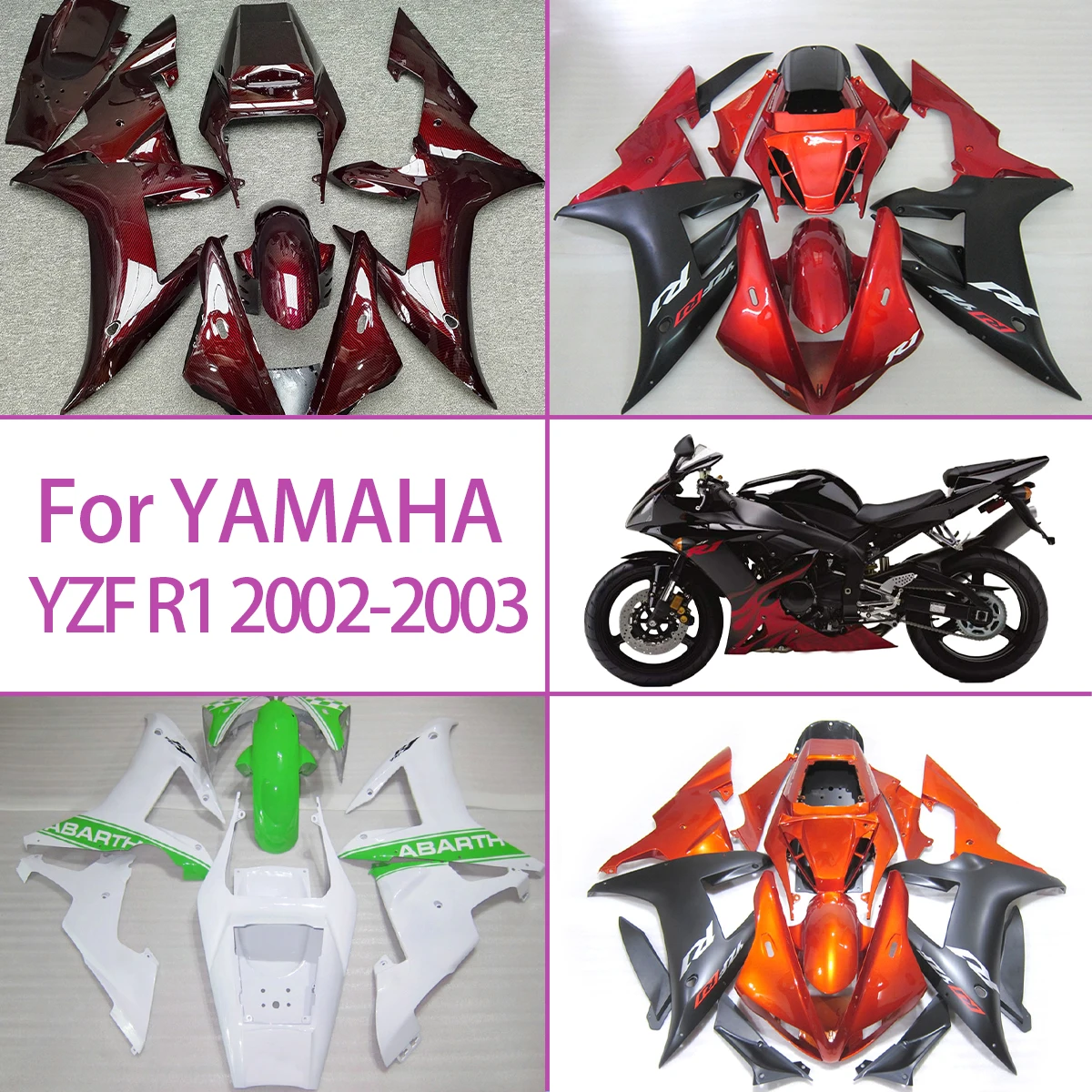 

2002 2003 YZF R1 Премиум-качество, индивидуальные обтекатели для мотоциклов 02 03, полный комплект обтекателей из АБС-пластика