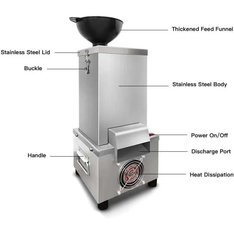 Handels üblicher elektrischer Knoblauch schäler, Knoblauch zehen schäl werkzeug, Knoblauch schälmaschine aus Edelstahl