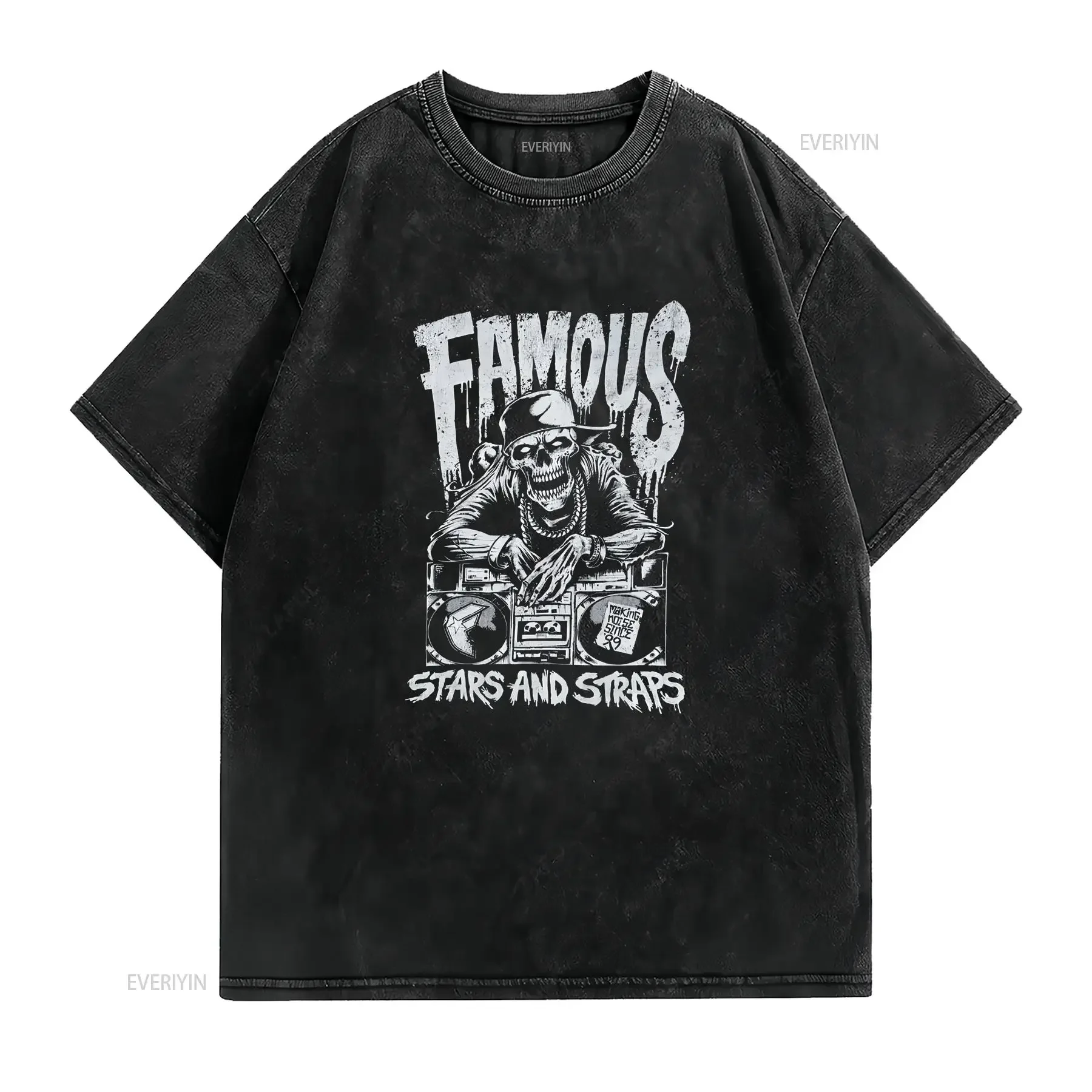 Vintage Y2K Famous Stars And Straps Skater T Shirt Size XL vintage Washed designer clothes Stylish Unisex Top For Everyday Wear