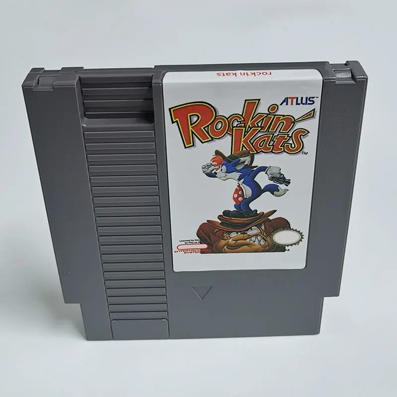 Rockin Kats  Multi Game Cartridge for NES NTSC And PAL Version 8 Bit Video Game Console