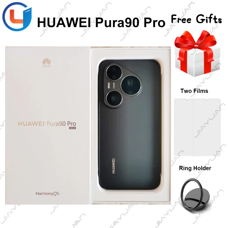 2026 Original Huawei Pura 90 Pro Mobile Phone 6.6 Inches 120Hz Screen HarmonyOS 6.1 Camera 50MP Battery 6000mAh Smartphone