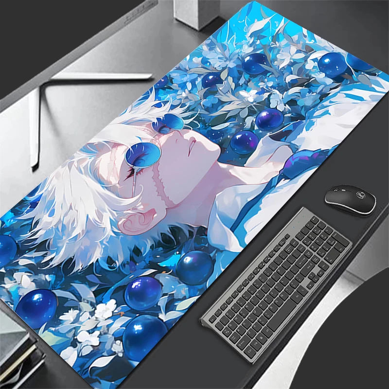 Muismat Patroon Muismat Bureaumat Computer Gaming Toetsenbord Pad D-demon Slayer Shinazugawa Sanemi Rubberen Mat Antislip Muismat