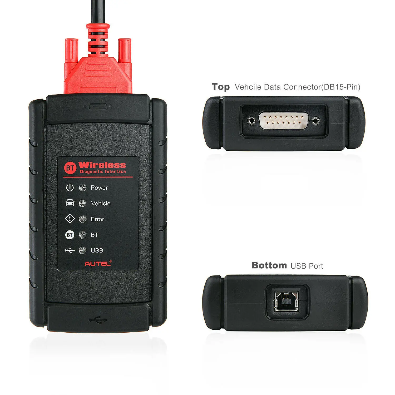 OBDII VCI Wireless Diagnostic Interface Autel Bluetooth Fit MaxiCOM MK908P MK908