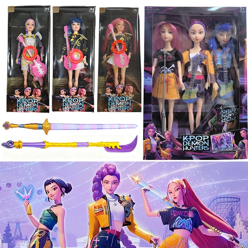 

HOT K-pop Demon Hunters Desktop Ornament Rumi Mira Zoey Sussy Kpop Devil Hunter Character Birthday Gift Fan Club Gifts