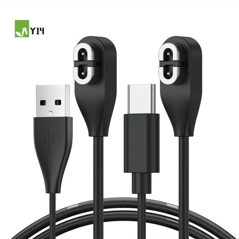 AY14 -2 Pack Compatible For Shokz Charging Cable, USB&USB-C Magnetic Charging Cord For Aftershokz Aeropex AS800