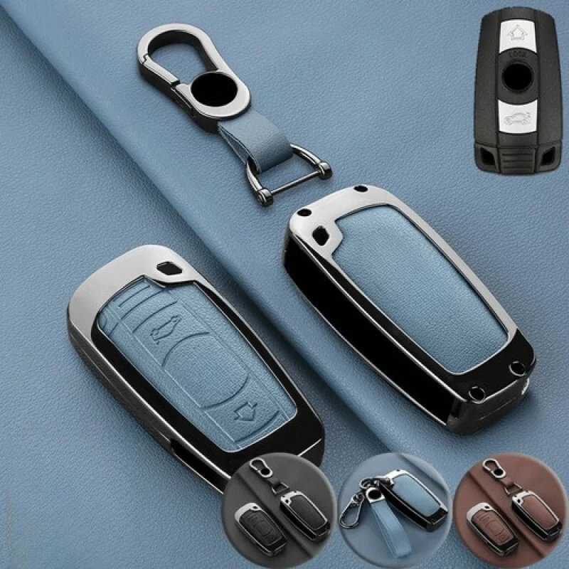 

A + кожаный чехол для ключей из цинкового сплава, чехол-холдер для BMW 3 5 серии 2006-2011 гг.