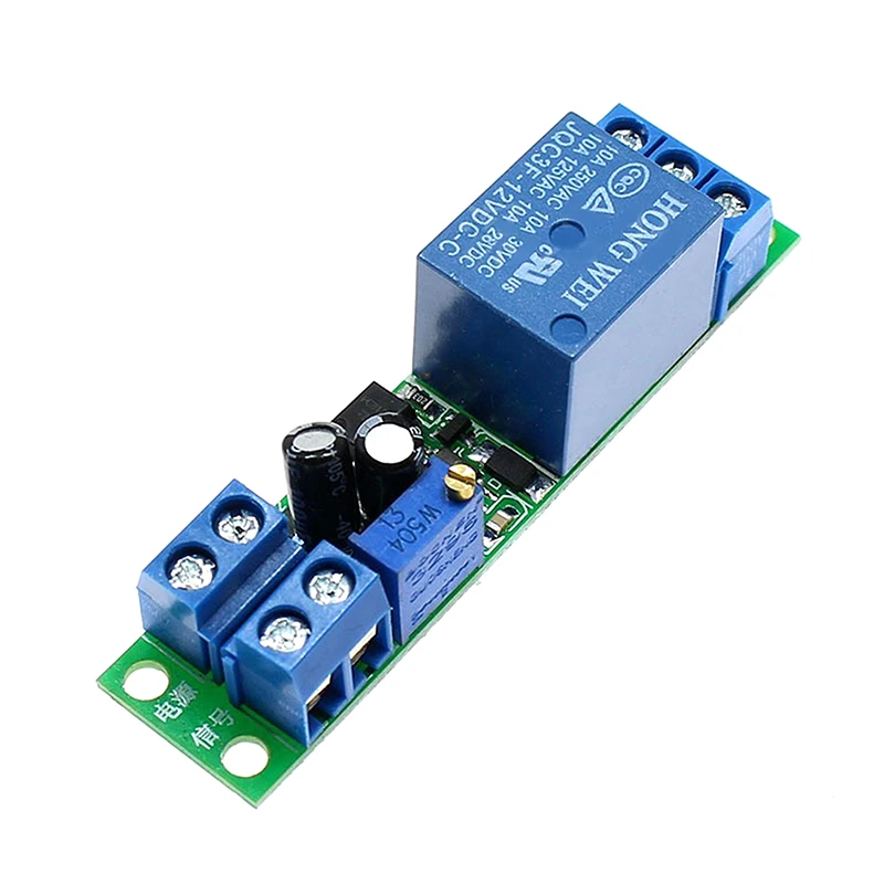 1PC ﻿DIY Accessories 12V Delay Relay Module Car Start Delay Switch With Optocoupler Signal Trigger Time Adjustable