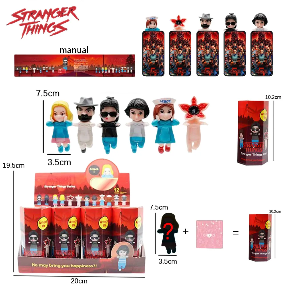 뉴 스트레인저 TV 플레이즈 엔젤 시리즈 블라인드 박스 윌 바이어스 일레븐 인형 몬스터 헌트 걸 그룹 장난감 전화 장식 팬 선물