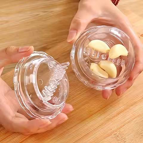 1/2Pcs Manual Portable Garlic Crusher - Twist Kitchen Gadget for Crushing Garlic and Ginger, Easy to Use and Clean