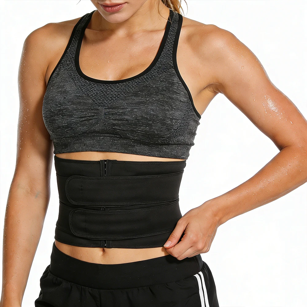 1枚入り 男女兼用 ワークアウト ウエストトレーナー コルセ - Sweat Waist Trainer Belt Neoprene のレビューと価格