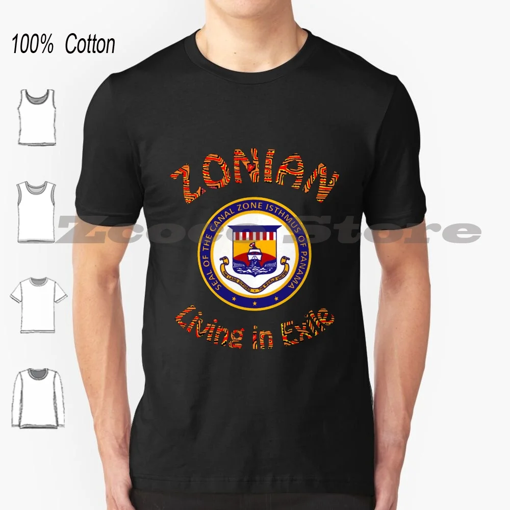 

Футболка Zonian Living In Exile из 100% хлопка для мужчин и женщин с индивидуальным рисунком Ruth Btc Cz Zonian Canal Zone Panama Living In Exile