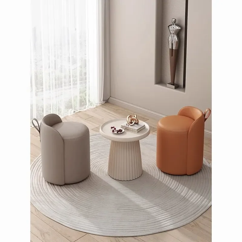 Modern Simple Light Luxury Dressing Stool Household Bedroom Makeup Vanity Seat Living Room Shoe Changing Bench Ins Style