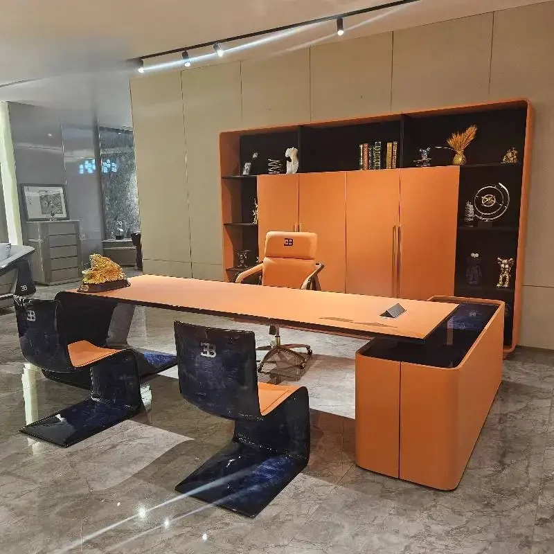 

Забавный ящик для хранения офисного стола, дизайнерский письменный стол, современный офисный стол, органайзер для учебы, роскошная мебель Mesa De Escritorio