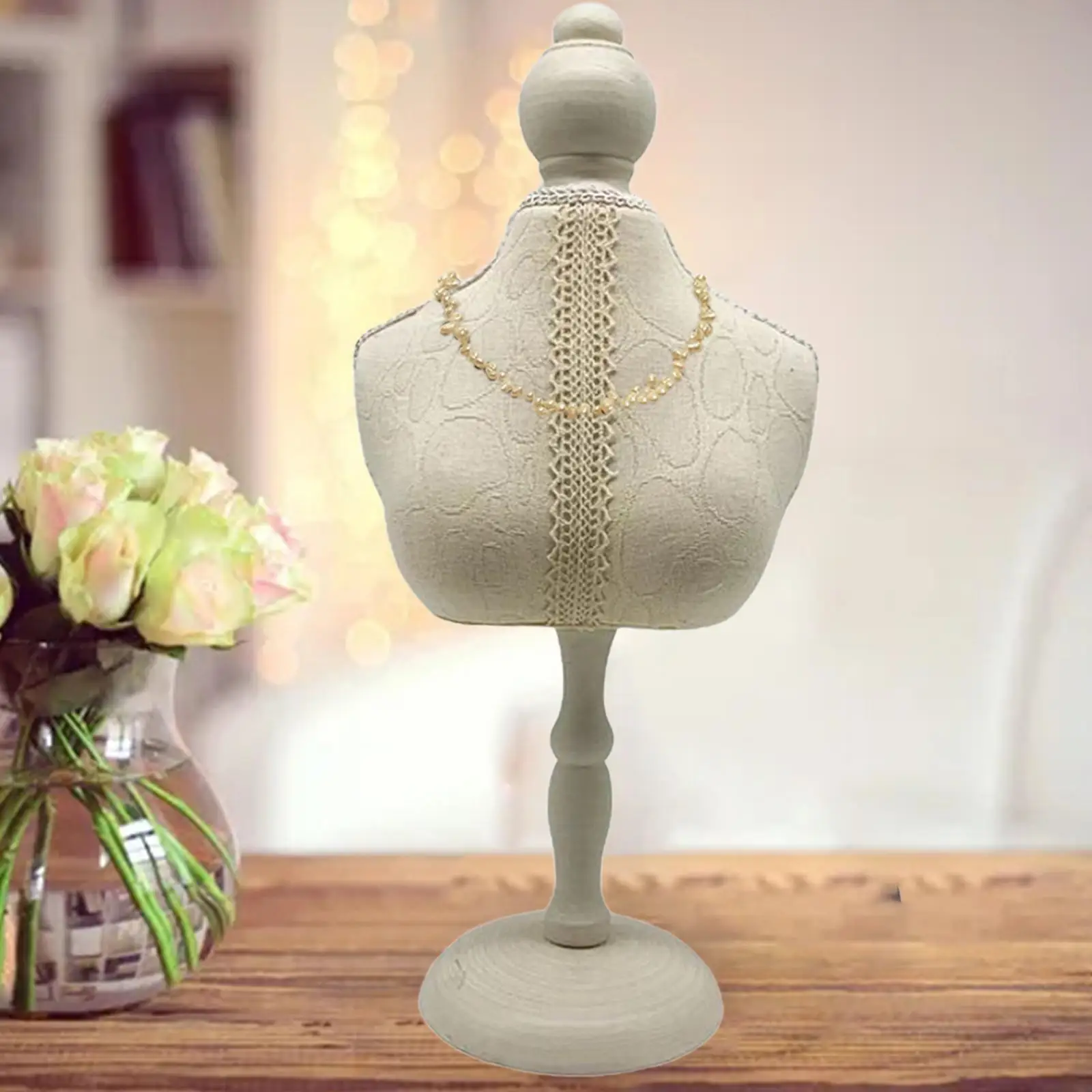 Necklace Bust Mannequin Holder Jewelry Display Stand for Photography for Necklaces Pendant Long Chain Jewelry Handing Organizer