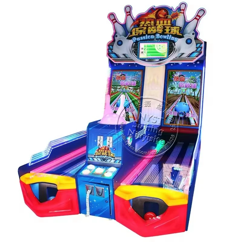 2 Players Bowling Machine Game Center Kids Rolling Ball Indoor Sports Amusement Tickets Redemption Coin Operated Arcade Machines