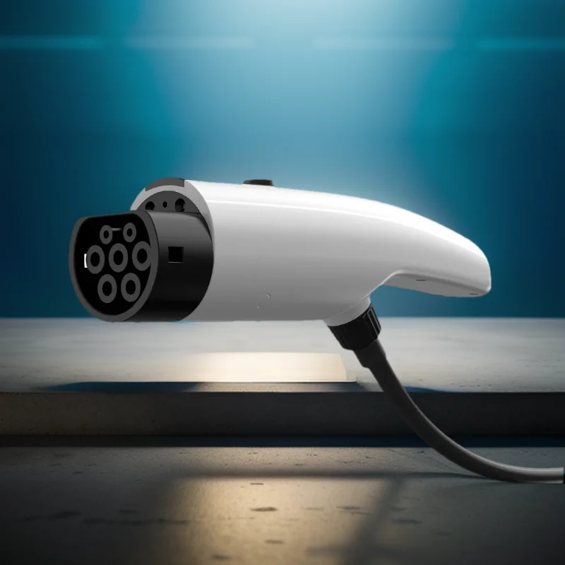 شاحن EV 32A 7KW / 16A 3.5KW مسدس شحن محمول - كابل 5 متر، مقبس Type2 وشاشة LED للمركبات الكهربائية #3