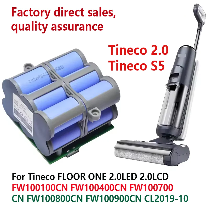 NEW 21.6V 6000mAh 5.0Ah Replacement Battery For Tineco FLOOR ONE 2.0 S5 PRO 2 S5 Smart S5 Steam Floor Scrubber Accessories Parts