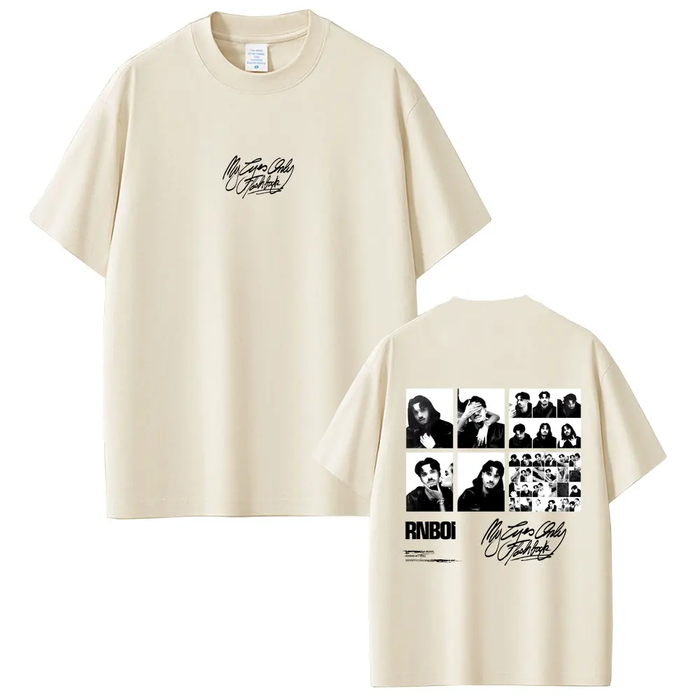 Rapper RnBoi My Eyes Only Flashback Album Merch 2026 T-Shirt für Männer und Frauen Hip-Hop Mode Pop Musik T-Shirt Herren Übergroße T-Shirts – Detail 7