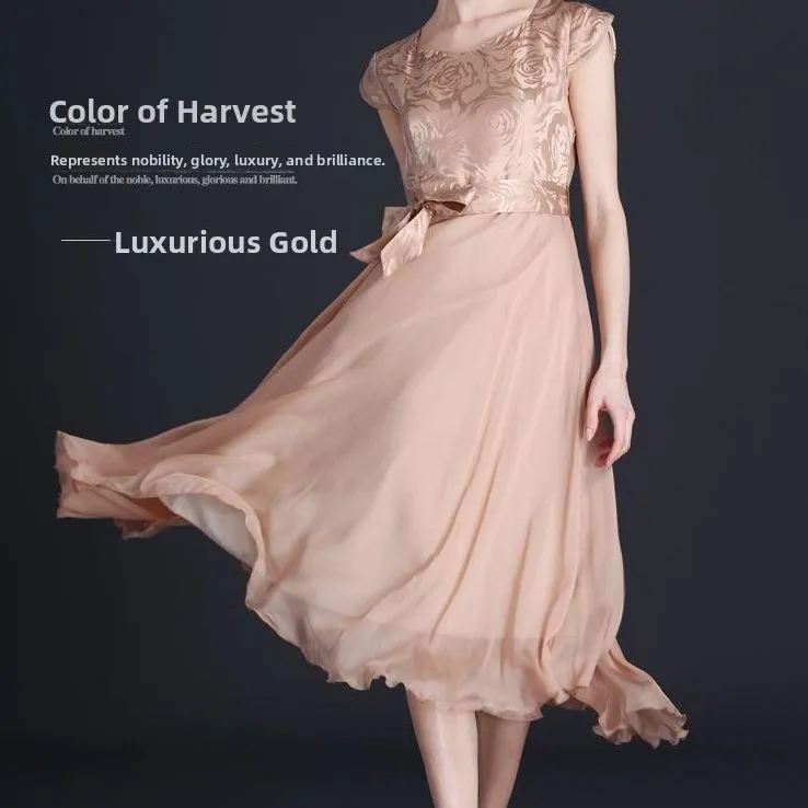 Ele Faionable plus Size dames ort Sve Dr A-lijn Plooirok Midi Lengte V-Ne Slim Fit Zomer Nieuwe collectie