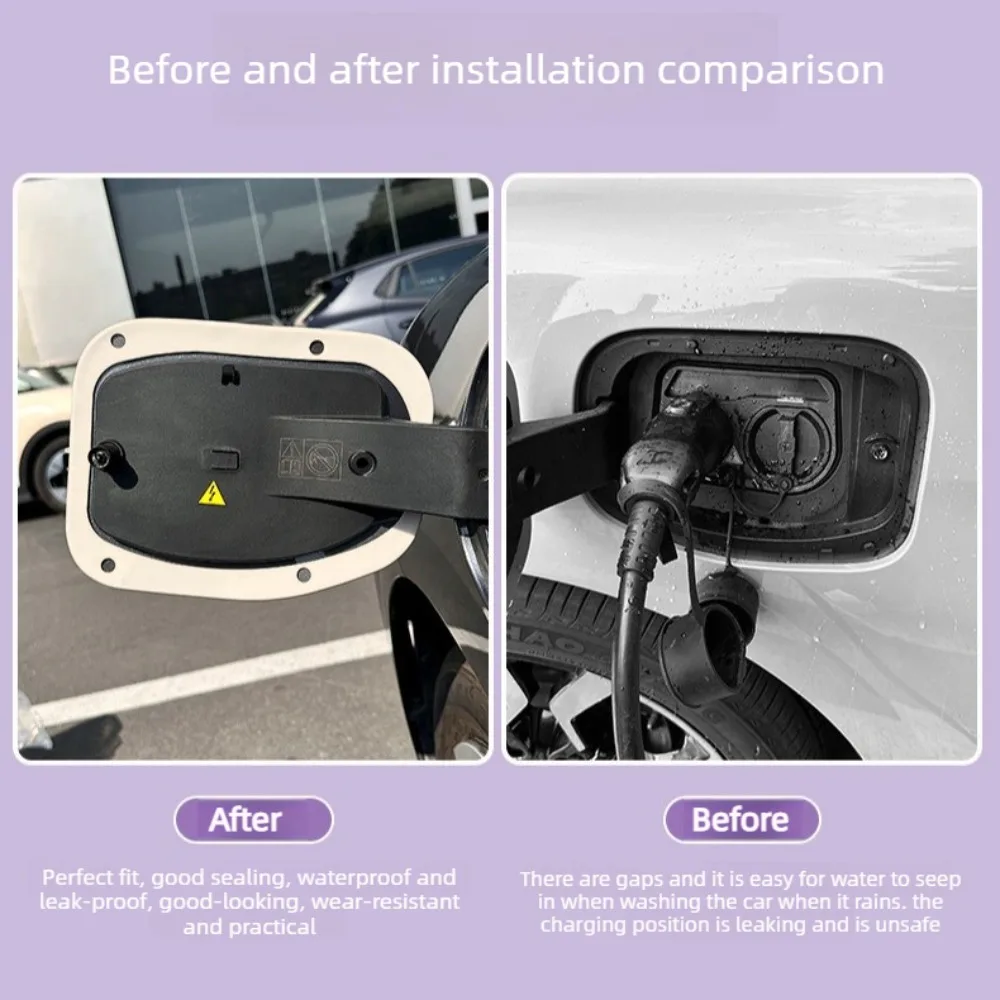 For MG 4 MG4 EV Urban 2026 2027 Charging Port Cover Seal Ring Cover Cap Silicone Protective Ring Accessories Exterior Parts