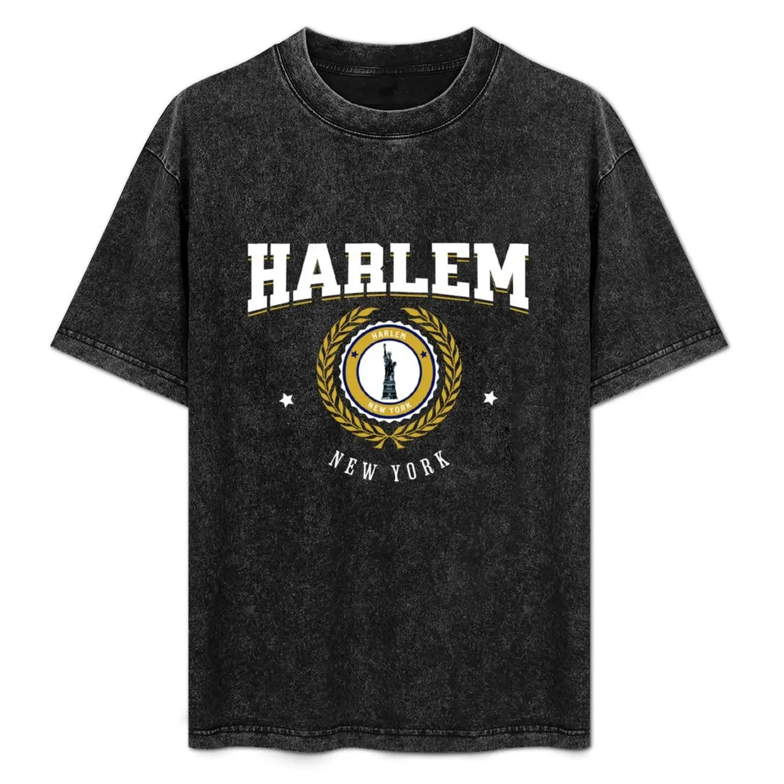 

Harlem New York White T-Shirt gifts for boyfriend graphic tee shirt Man t-shirt luxury clothes men