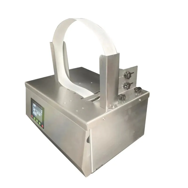 

Automatic small paper tape packing carton card binding machine cash strapping machine