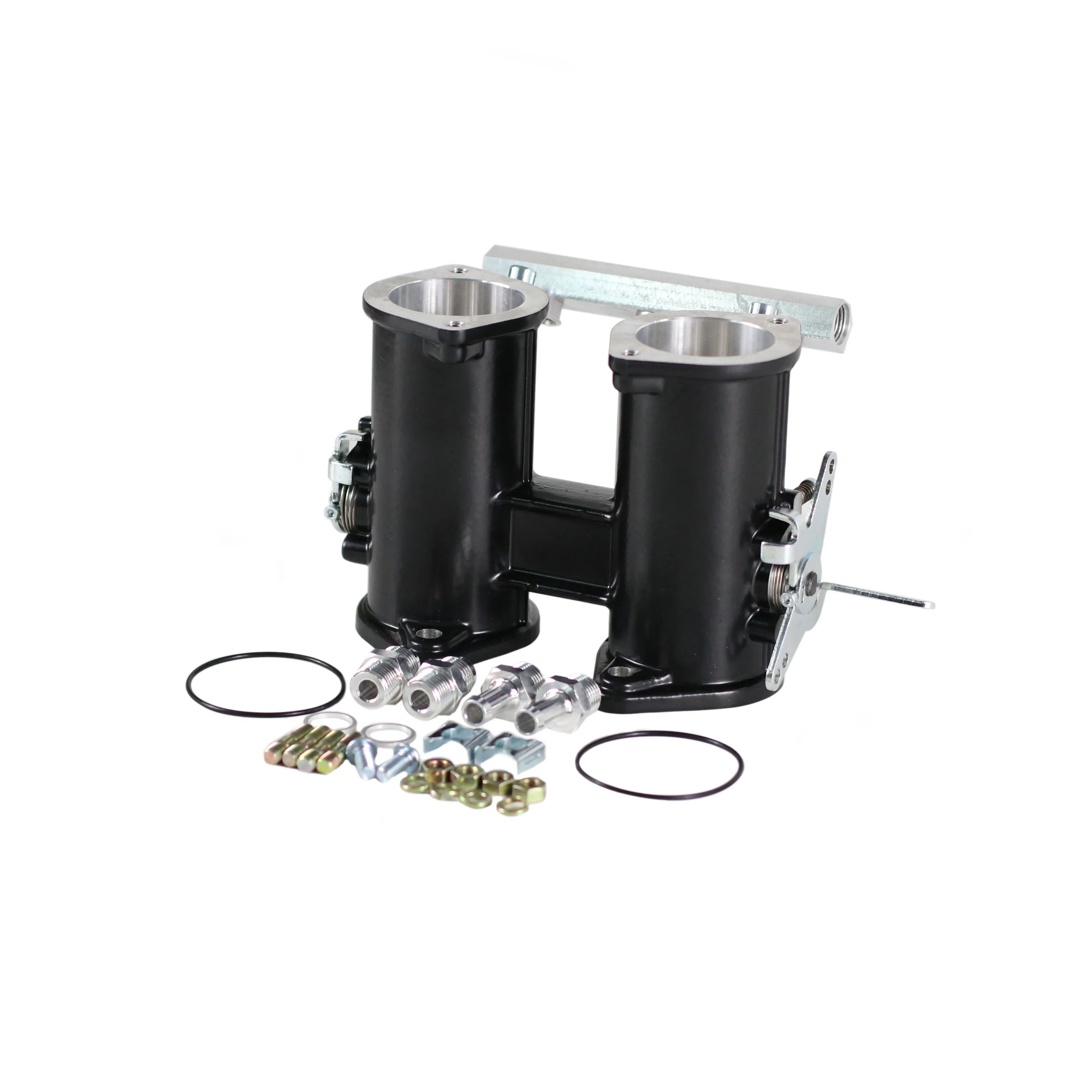 Корпус дроссельной заслонки SherryBerg 45 мм 45dcoe 45dcoe Weber Dellorto EMPI Style siderange с топливной рейкой EFI, высококачественный литая черная Корпус дроссельной заслонки SherryBerg 45 мм 45dcoe 45dcoe Weber Dellorto EMPI Style siderange с топливной рейкой EFI, высококачественный литая черная