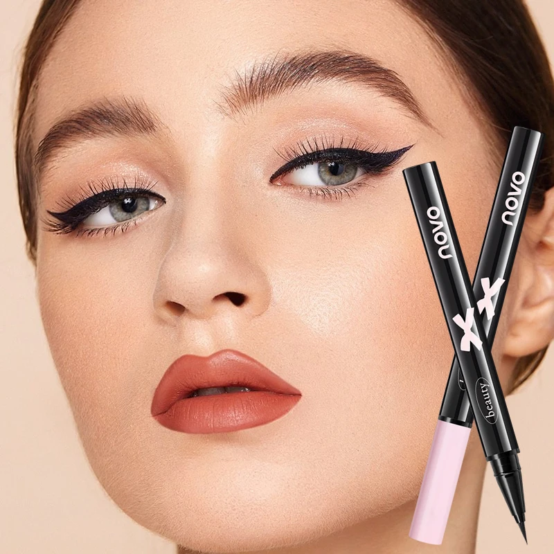 超スリムで正確なリキッドアイライナーペン - 防水、汗に強く、長持ち、速乾性、高発色、メイクアップの必需品