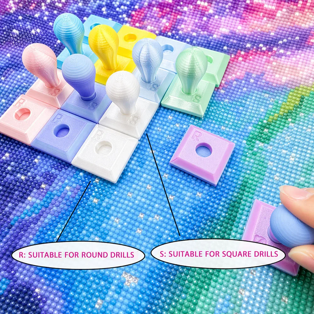 2-Piece/Set Detachable Diamond Painting Correction Rollers, Suitable For Square/Round Diamonds, Diy Diamond Art Correction Tools