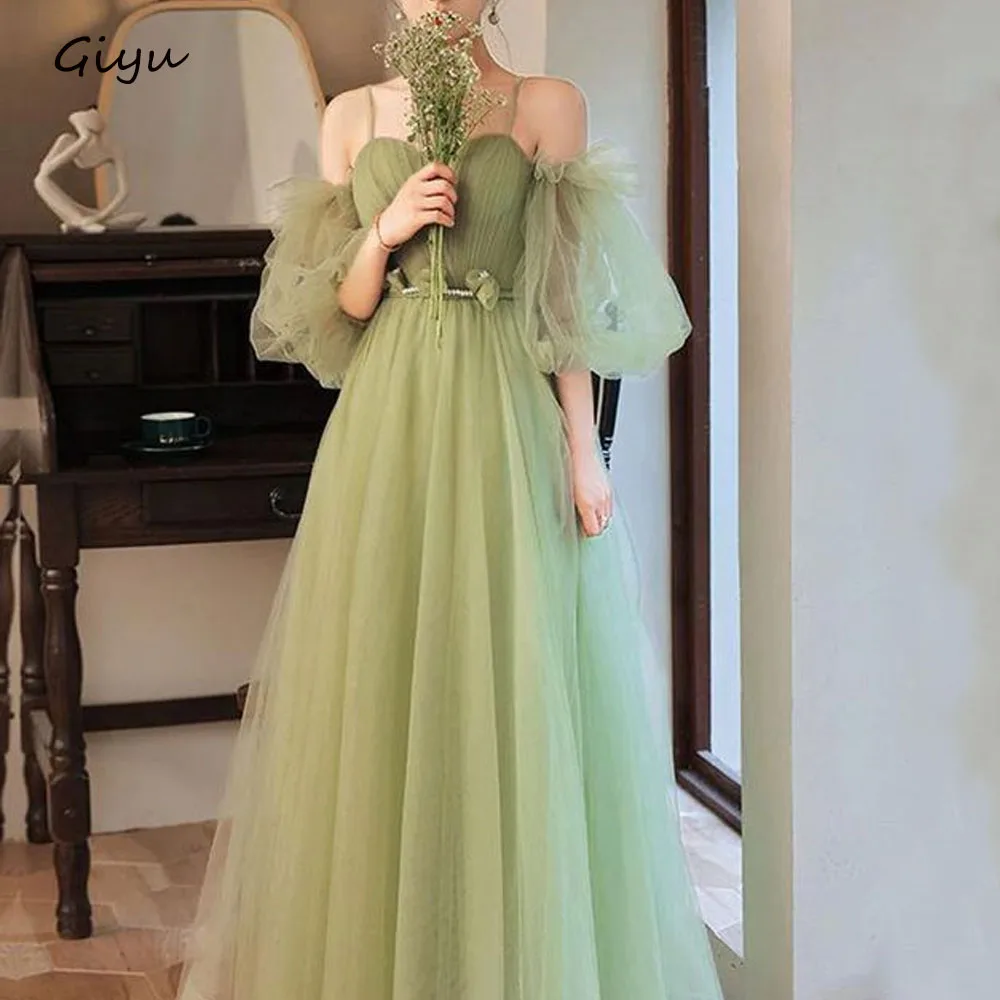 

Giyu Fairy 3D Followers Korea Wedding Dress Photoshoot Beading Sweetheart Collar Floor-Length Evening Gown Dress