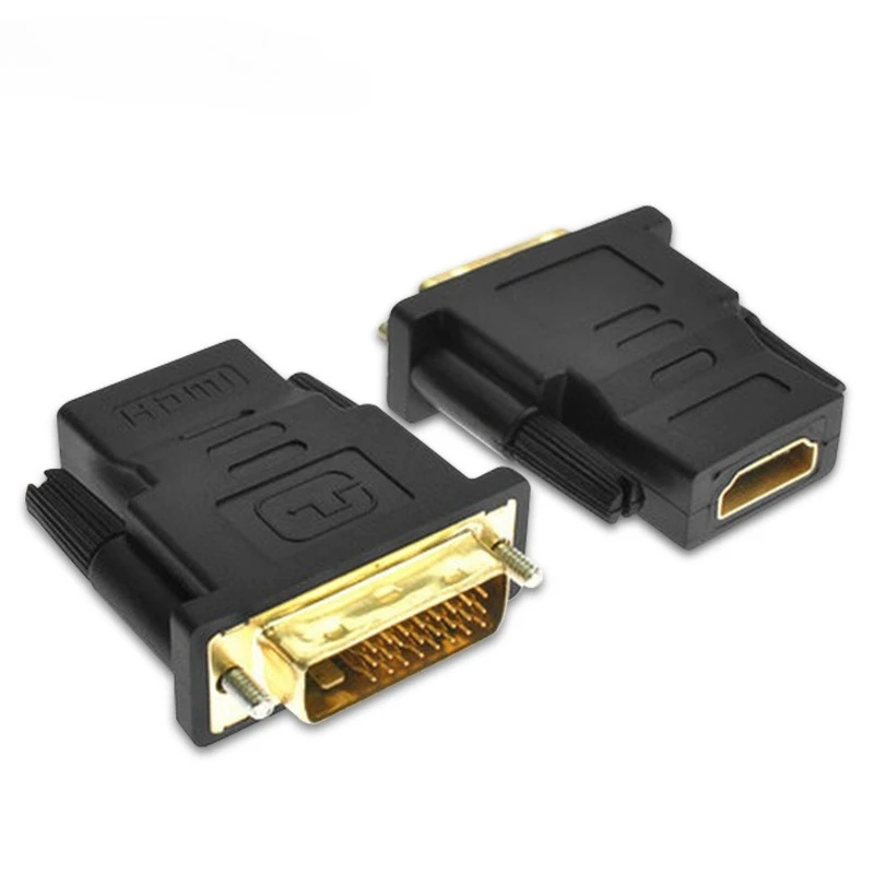 

Переходник DVI «папа» на HDMI «мама» для компьютера, dvi «папа» 24 + 1 на HDMI «мама», преобразователь высокой четкости